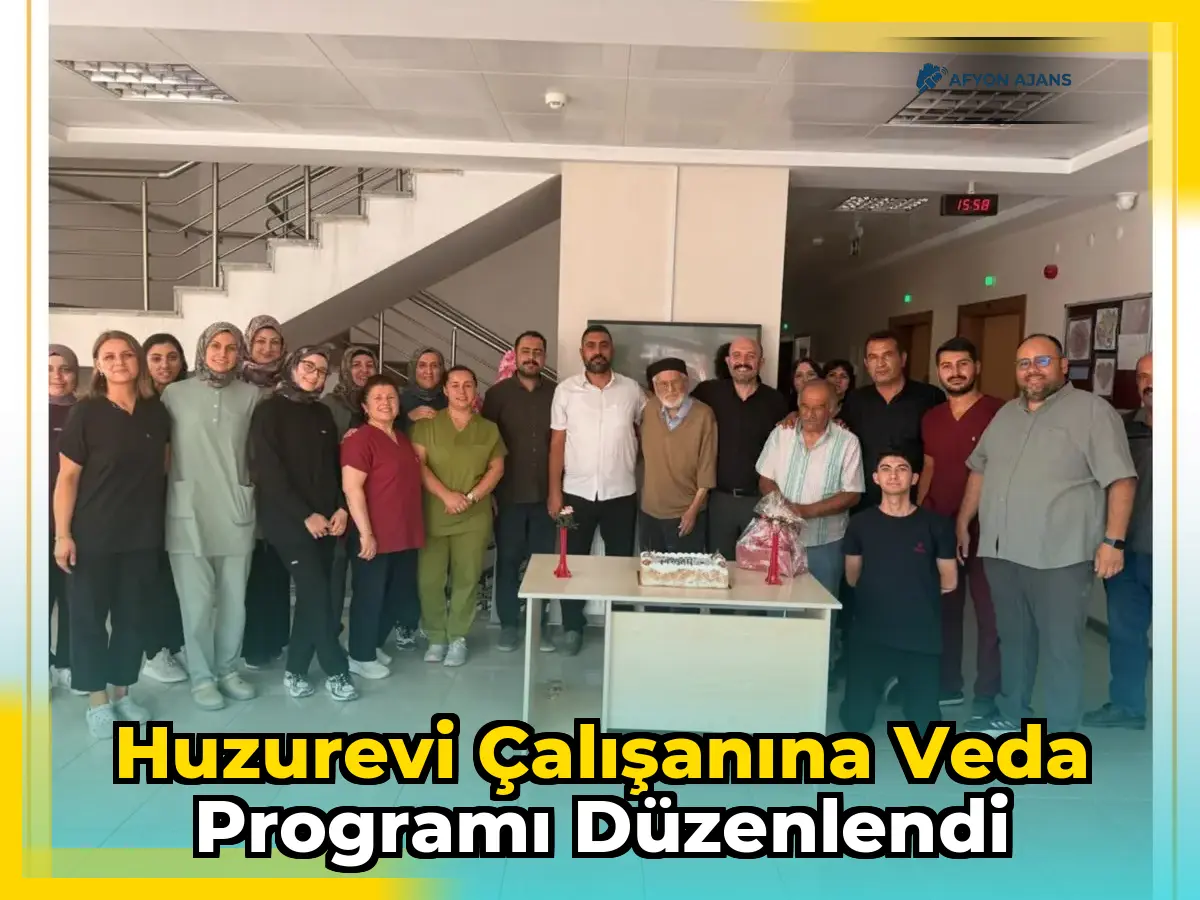 Huzurevi Çalışanına Veda Programı Düzenlendi