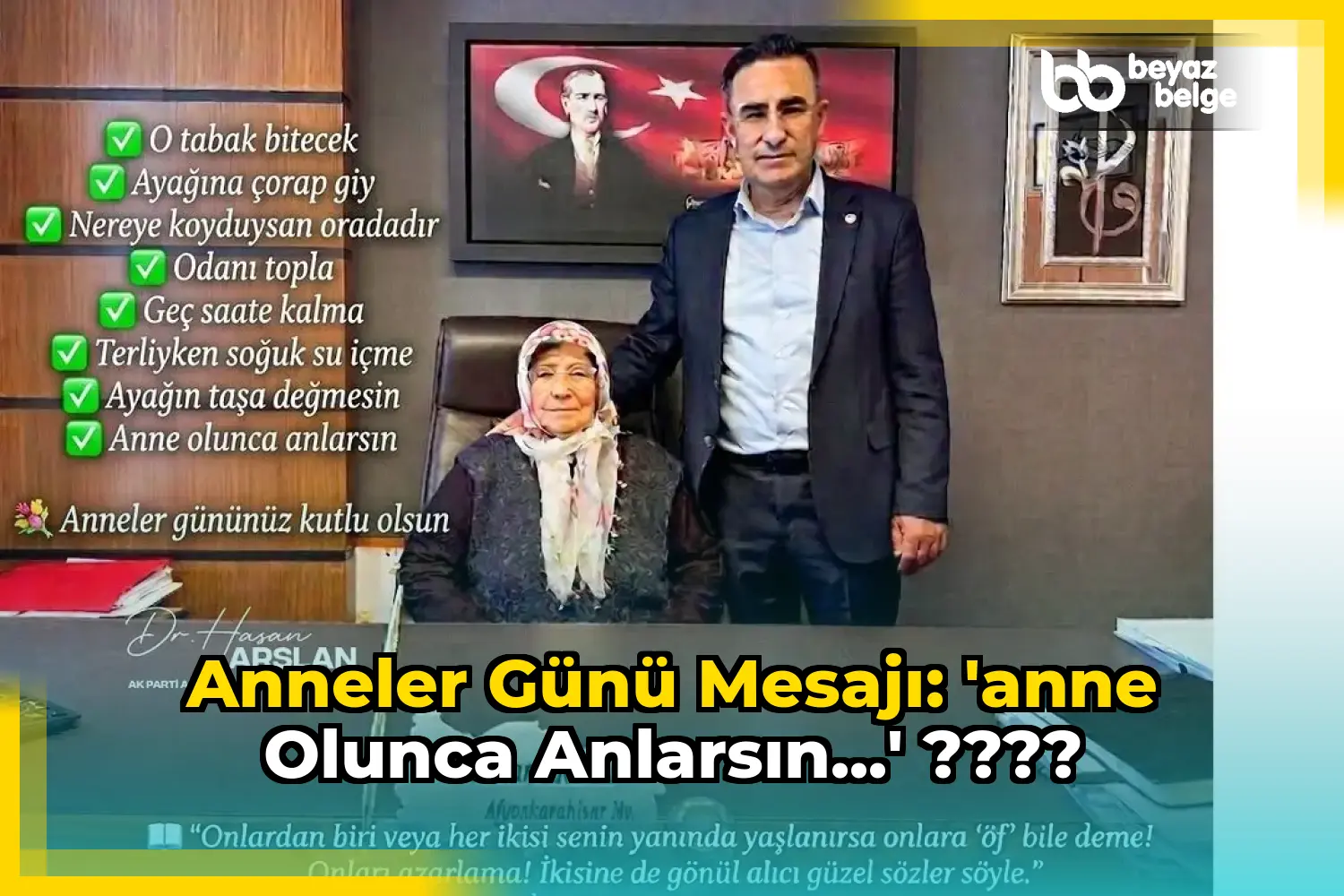 Anneler Günü Mesajı: 'Anne olunca anlarsın...' ????