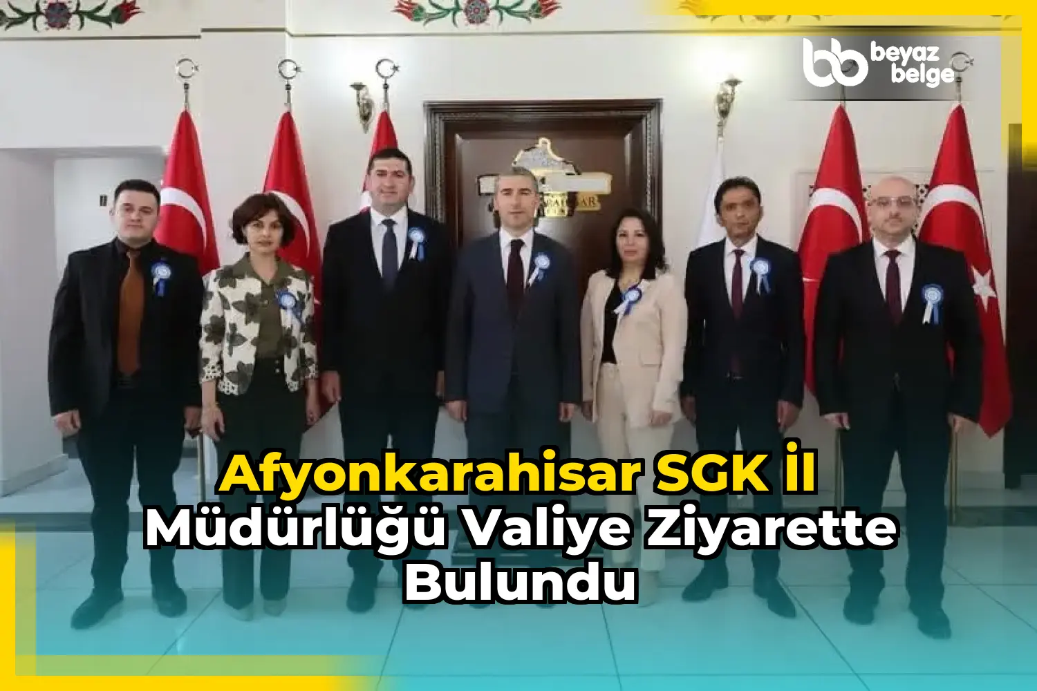 Afyonkarahisar SGK İl Müdürlüğü Valiye Ziyarette Bulundu