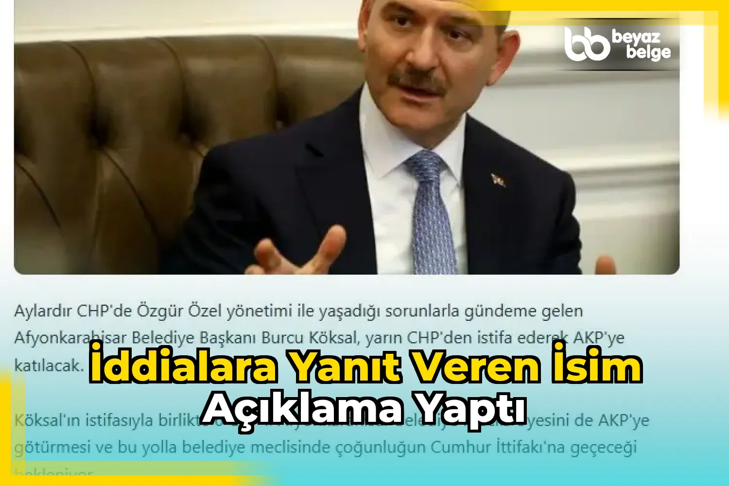 İddialara yanıt veren isim açıklama yaptı