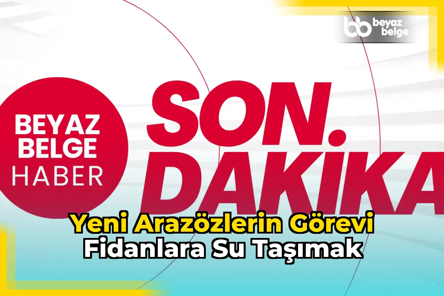 Yeni arazözlerin görevi fidanlara su taşımak