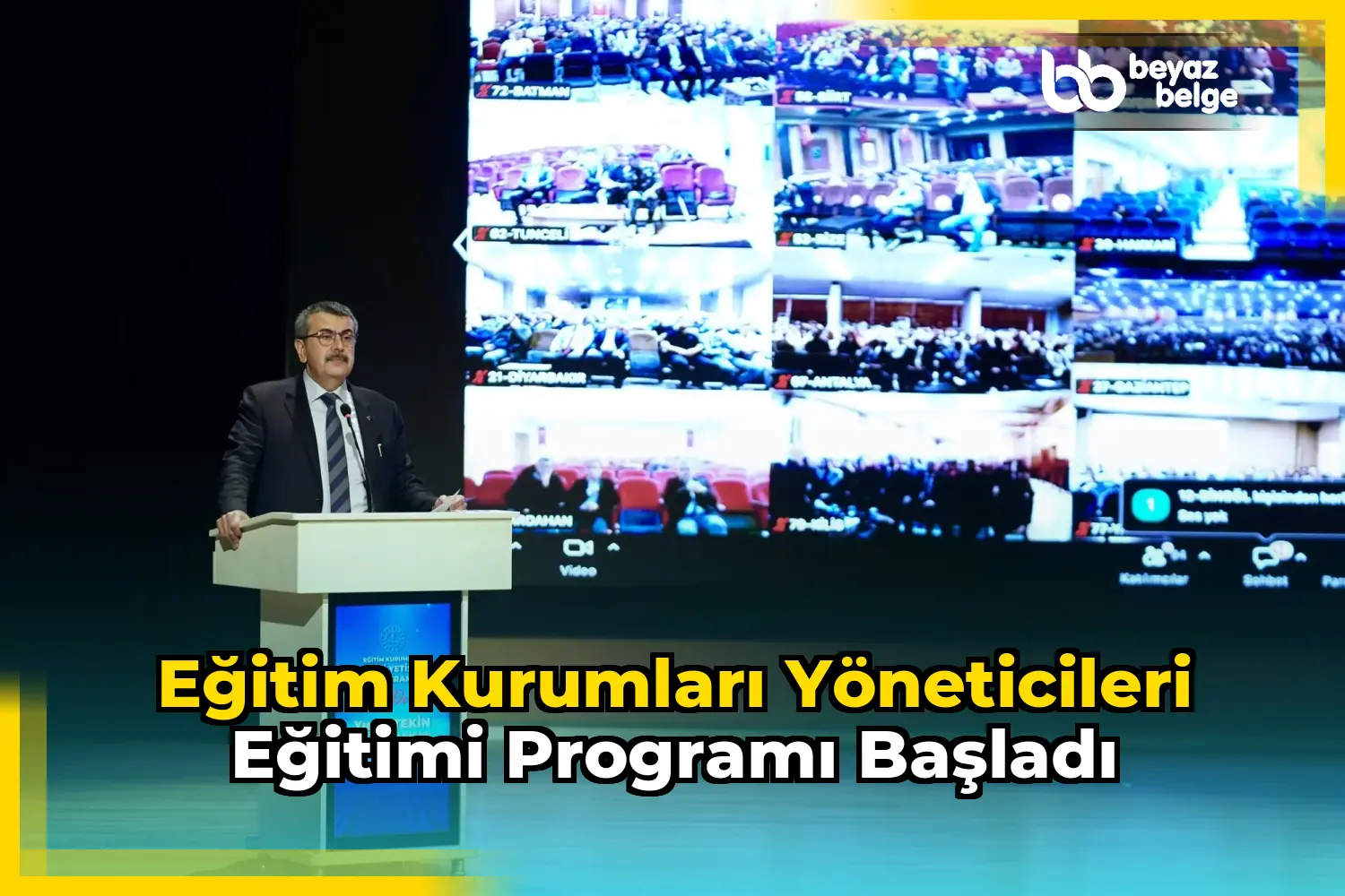 Eğitim Kurumları Yöneticileri Eğitimi Programı Başladı