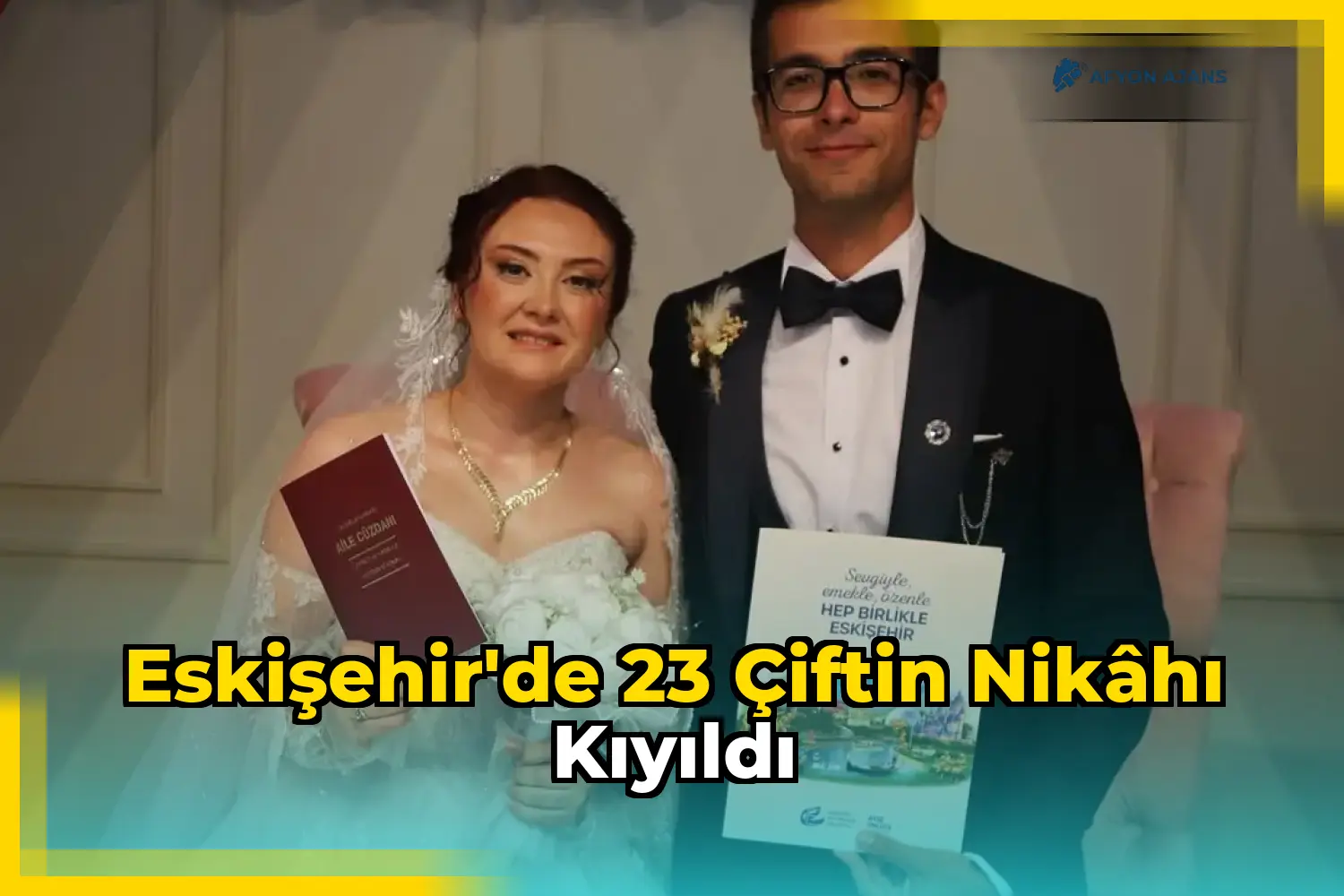 Eskişehir'de 23 çiftin nikâhı kıyıldı