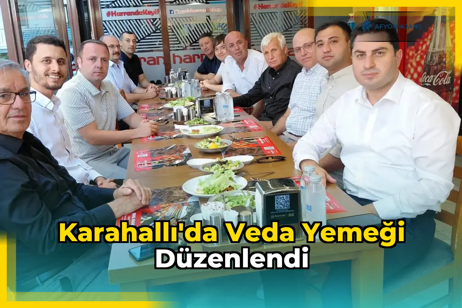 Karahallı'da Veda Yemeği Düzenlendi