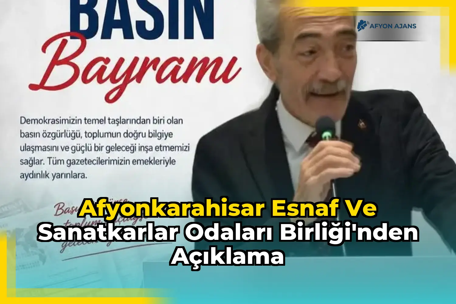 Afyonkarahisar Esnaf ve Sanatkarlar Odaları Birliği'nden açıklama
