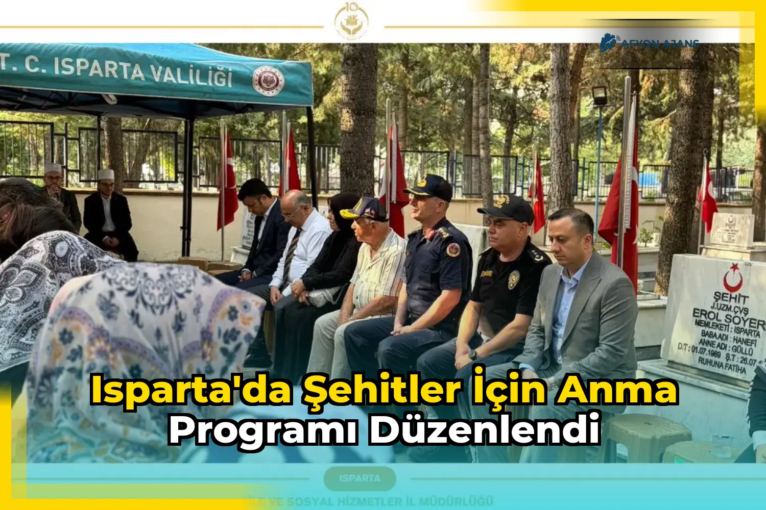 Isparta'da Şehitler İçin Anma Programı Düzenlendi