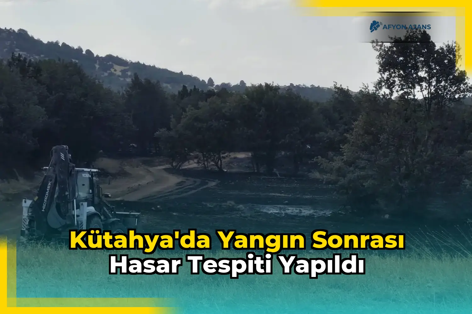 Kütahya'da Yangın Sonrası Hasar Tespiti Yapıldı