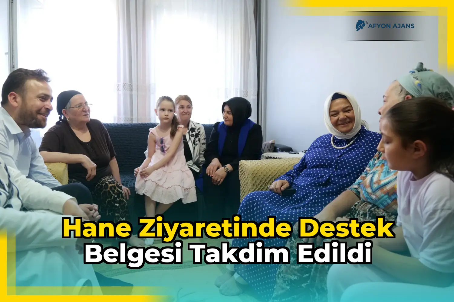 Hane ziyaretinde destek belgesi takdim edildi