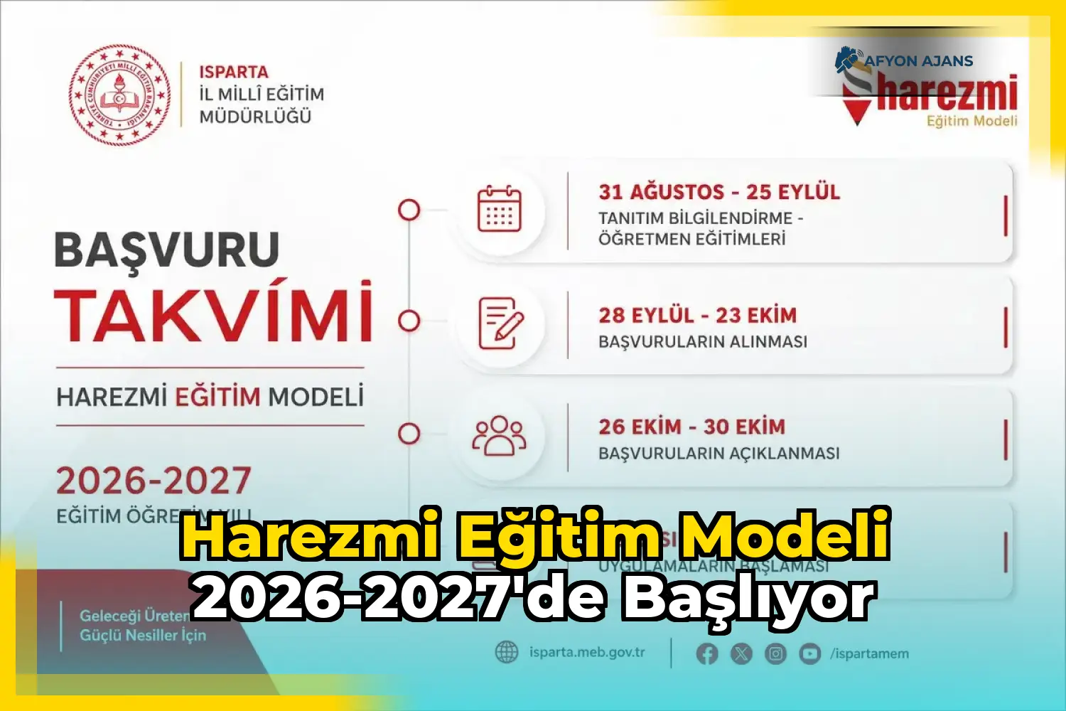 Harezmi Eğitim Modeli 2026-2027'de Başlıyor