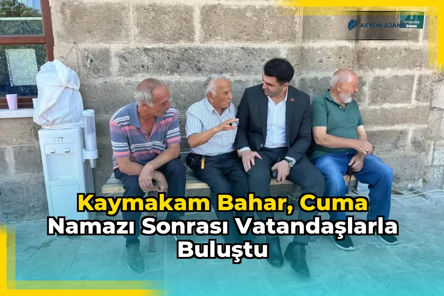 Kaymakam Bahar, Cuma Namazı Sonrası Vatandaşlarla Buluştu
