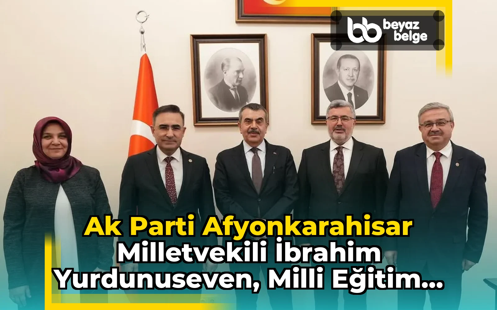 Ak Parti Afyonkarahisar Milletvekili İbrahim Yurdunuseven, Milli Eğitim Bakanı Yusuf Tekin'i TBMM'de Ziyaret Etti