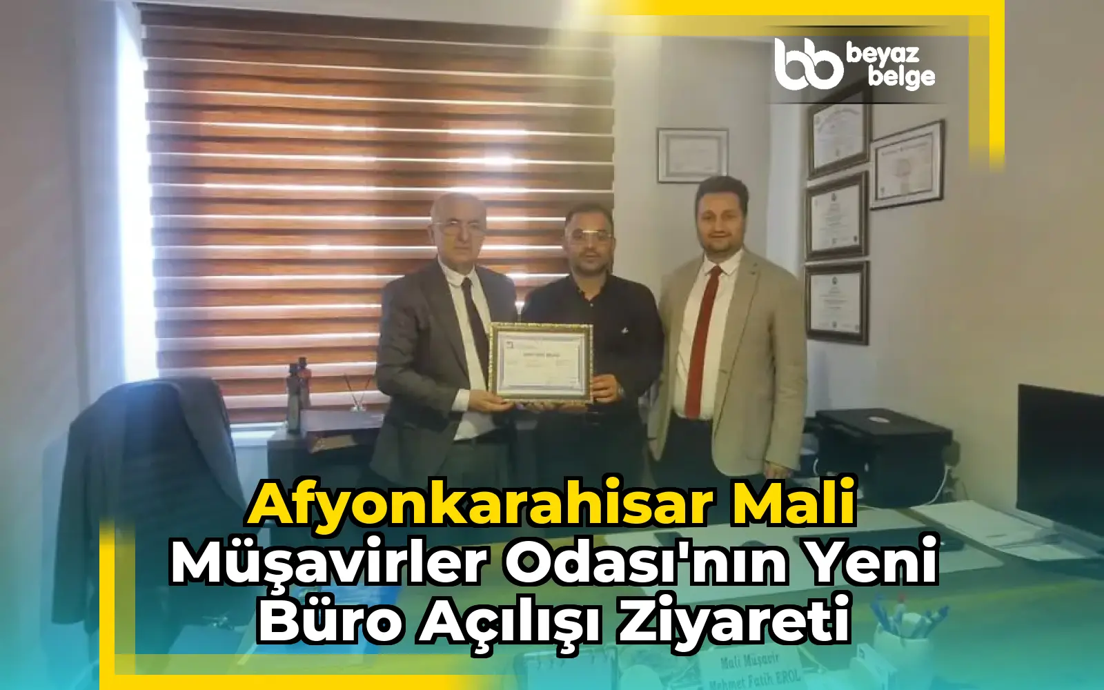 Afyonkarahisar Mali Müşavirler Odası'nın Yeni Büro Açılışı Ziyareti