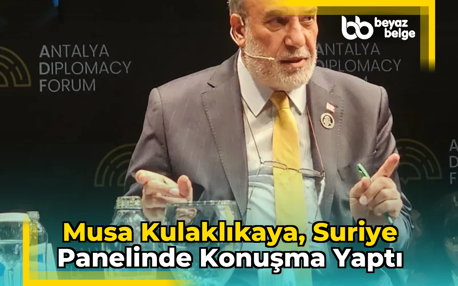 Musa Kulaklıkaya, Suriye Panelinde Konuşma Yaptı