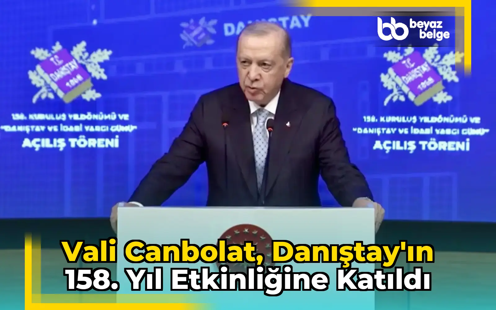 Vali Canbolat, Danıştay'ın 158. yıl etkinliğine katıldı