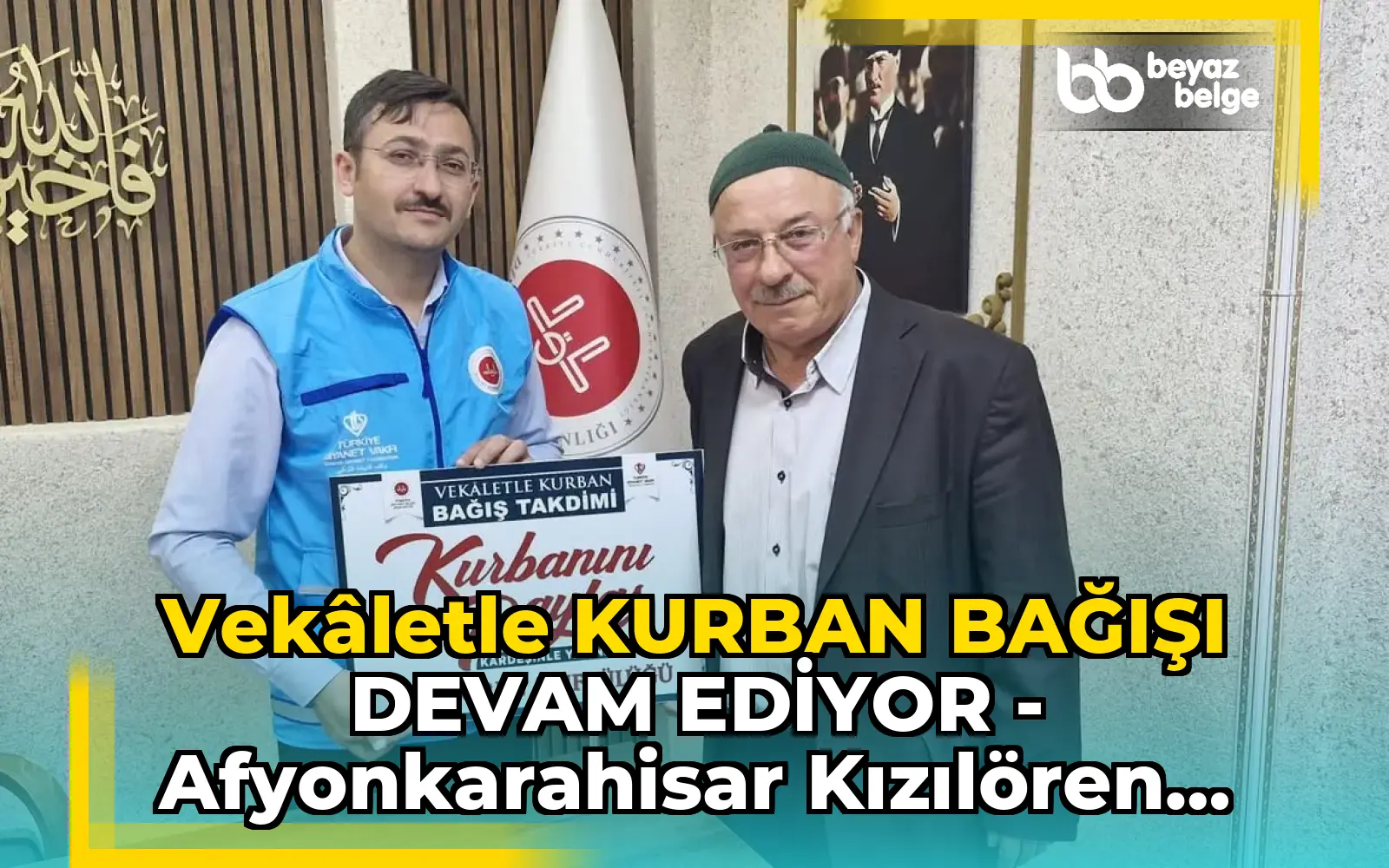 VEKÂLETLE KURBAN BAĞIŞI DEVAM EDİYOR - Afyonkarahisar Kızılören Müftülüğü