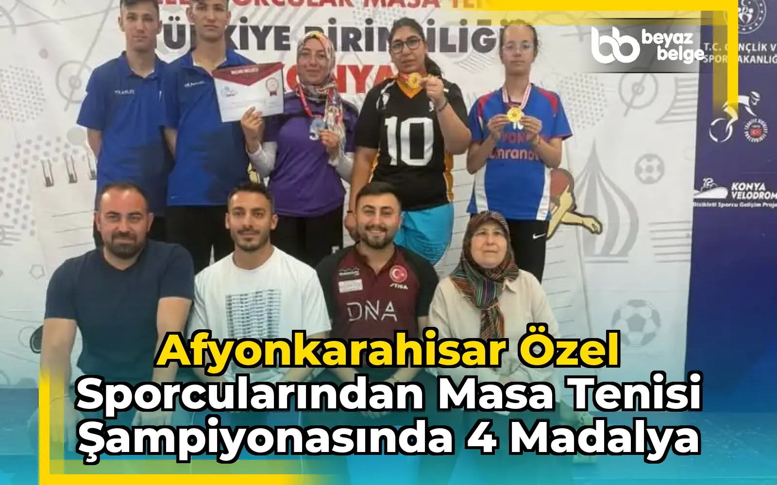 Afyonkarahisar Özel Sporcularından Masa Tenisi Şampiyonasında 4 Madalya
