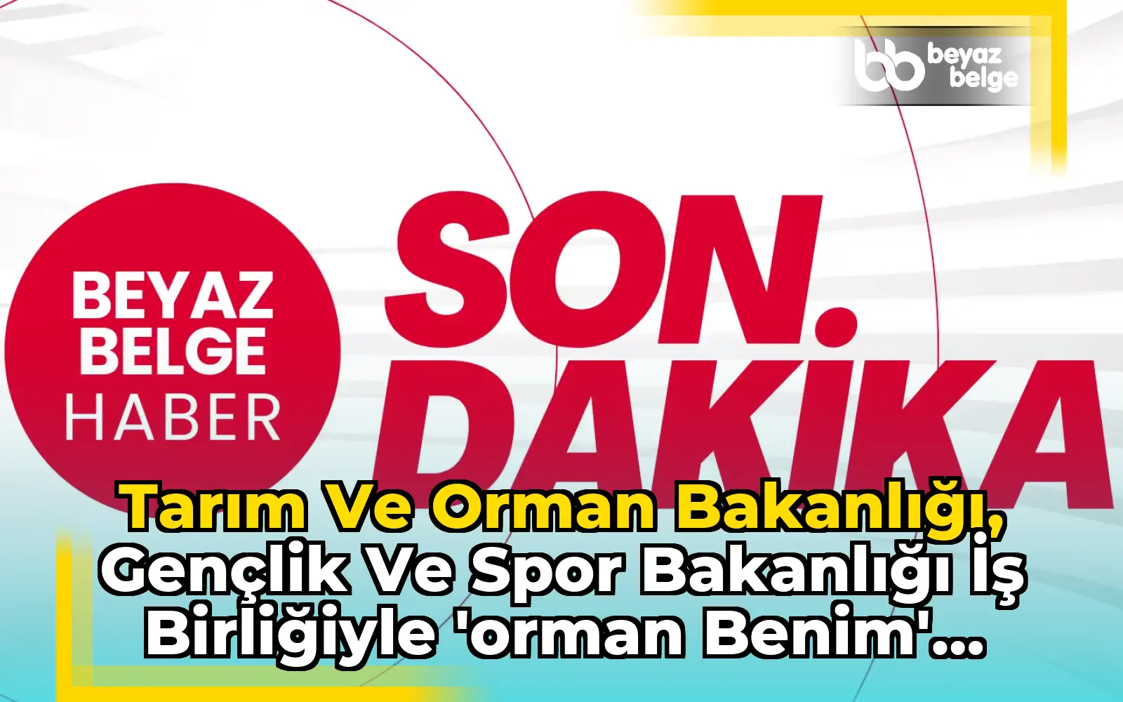 Tarım ve Orman Bakanlığı, Gençlik ve Spor Bakanlığı İş Birliğiyle 'Orman Benim' Projesi Hayata Geçirildi