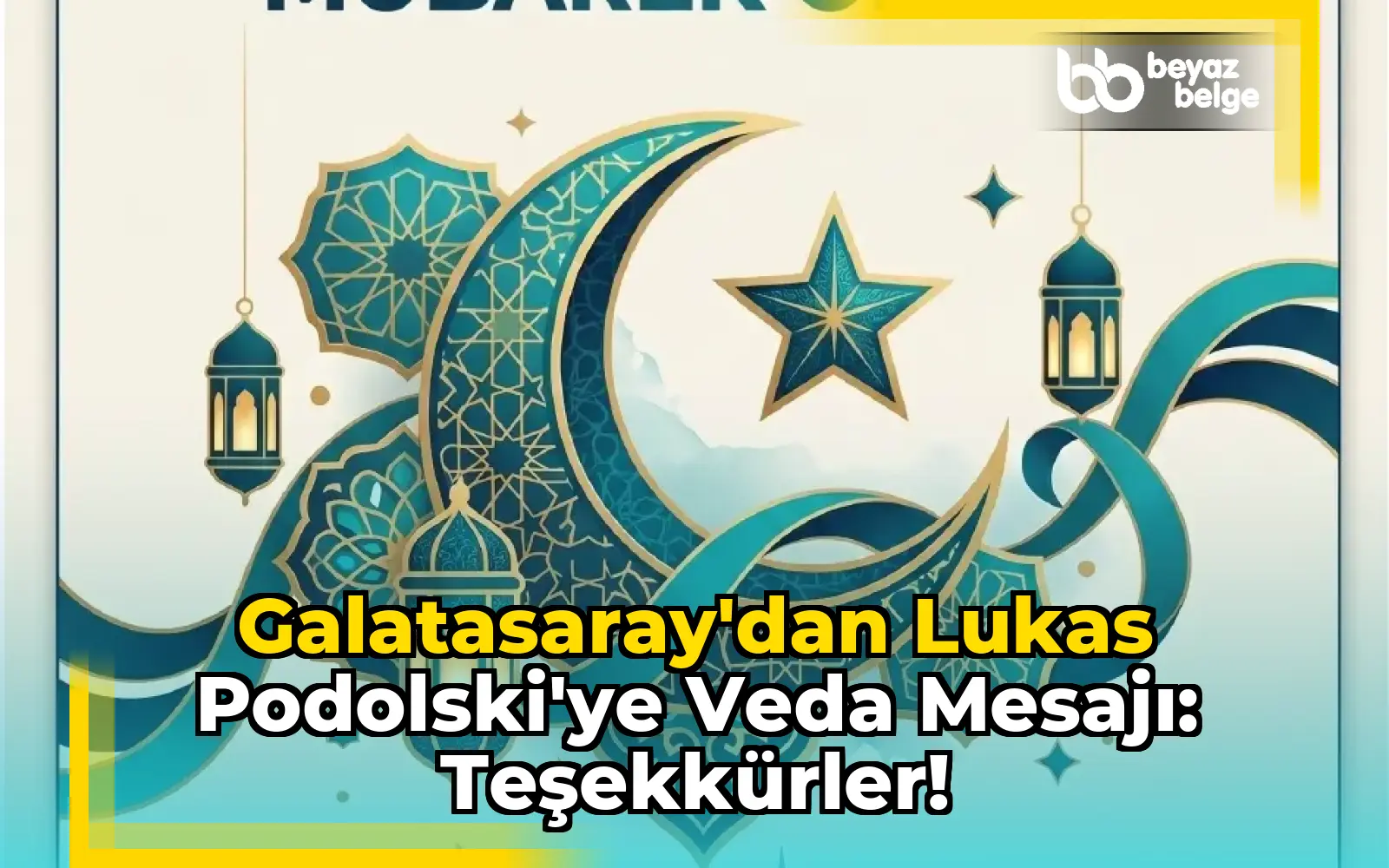 Galatasaray'dan Lukas Podolski'ye Veda Mesajı: Teşekkürler!