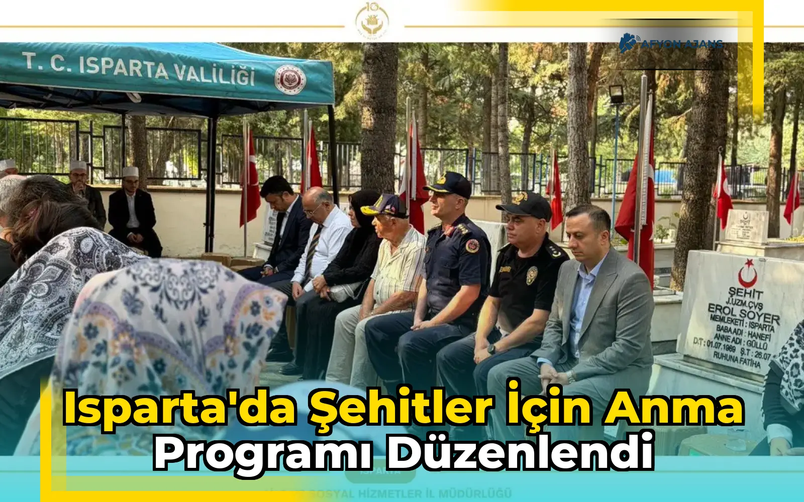 Isparta'da Şehitler İçin Anma Programı Düzenlendi