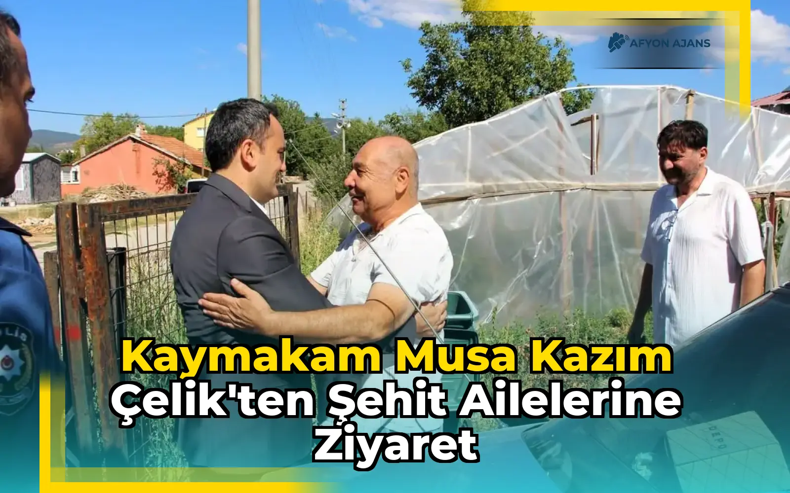 Kaymakam Musa Kazım Çelik'ten Şehit Ailelerine Ziyaret
