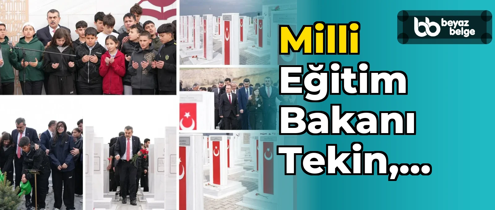 Milli Eğitim Bakanı Tekin, Anma Törenine Katıldı
