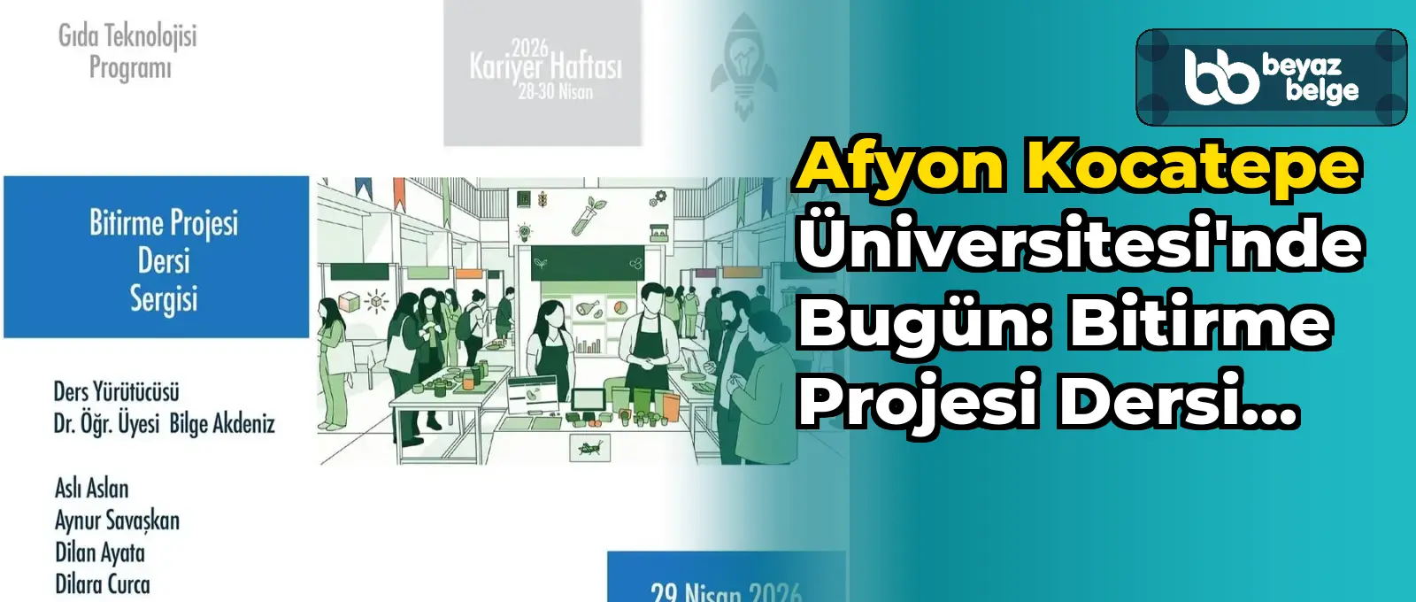 Afyon Kocatepe Üniversitesi'nde Bugün: Bitirme Projesi Dersi Sergisi