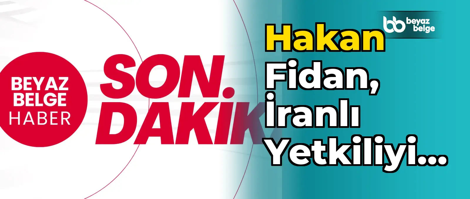Hakan Fidan, İranlı yetkiliyi İstanbul'da ağırladı