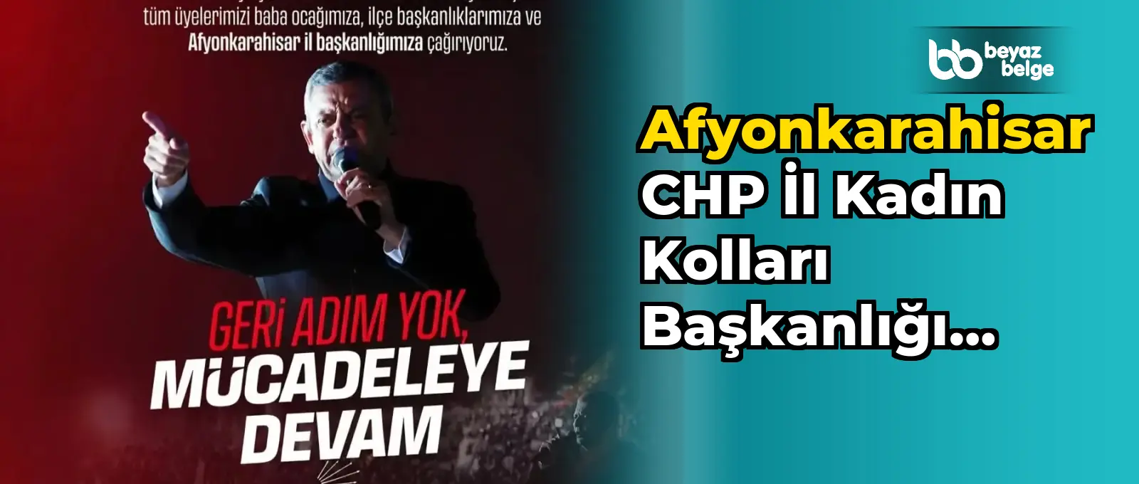 Afyonkarahisar CHP İl Kadın Kolları Başkanlığı Demokrasiye Sahip Çıkıyor!