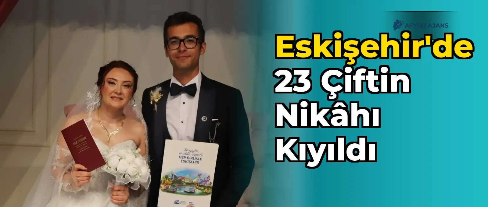 Eskişehir'de 23 çiftin nikâhı kıyıldı