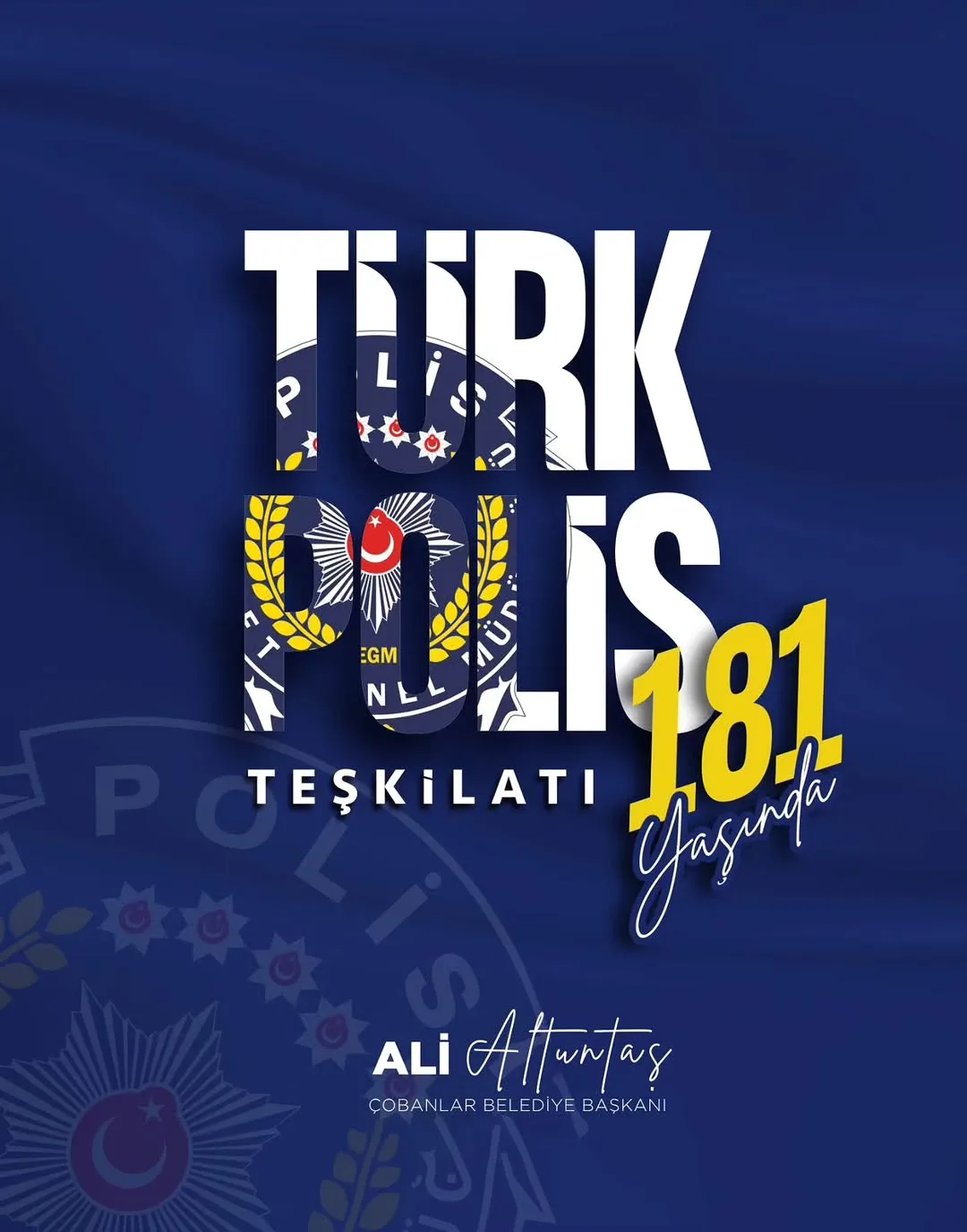 Türk Polis Teşkilatının 181. Kuruluş Yıl Dönümü ve 10 Nisan Polis Günü Kutlaması