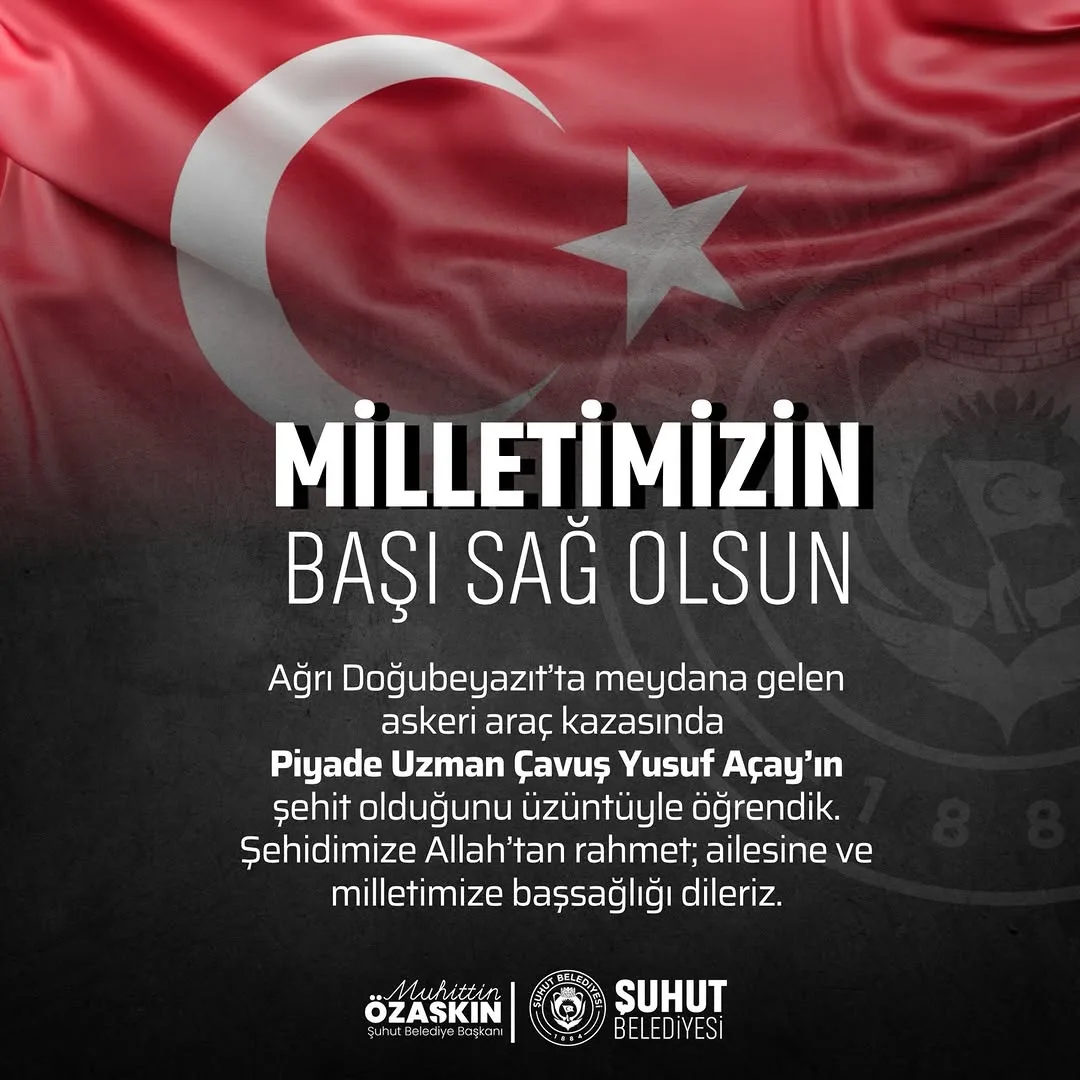 Ağrı Doğubeyazıt’ta Piyade Uzman Çavuş Şehit Oldu