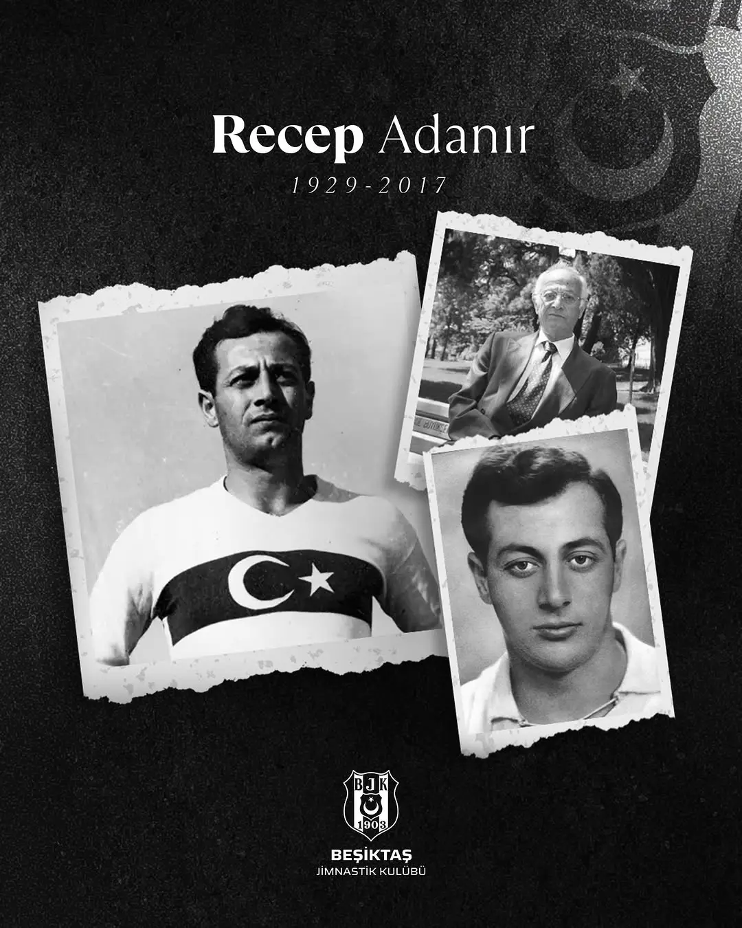Beşiktaş Spor Kulübü'nden 'Baba' Recep Adanır'a Vefatının Dokuzuncu Yıl Dönümünde Anma Mesajı