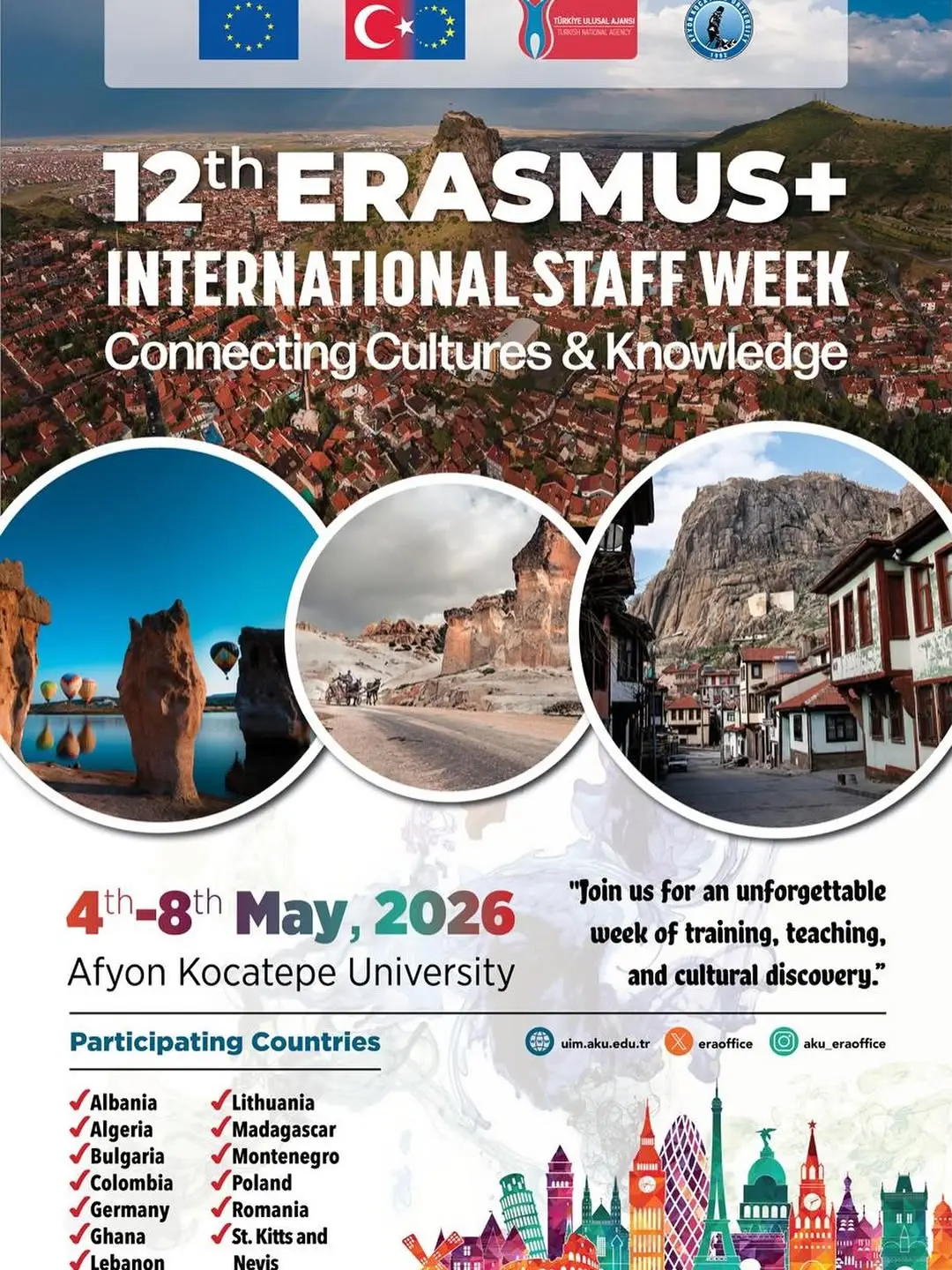 Afyon Kocatepe Üniversitesi'nde Bugün: 12th Erasmus International Staff Week