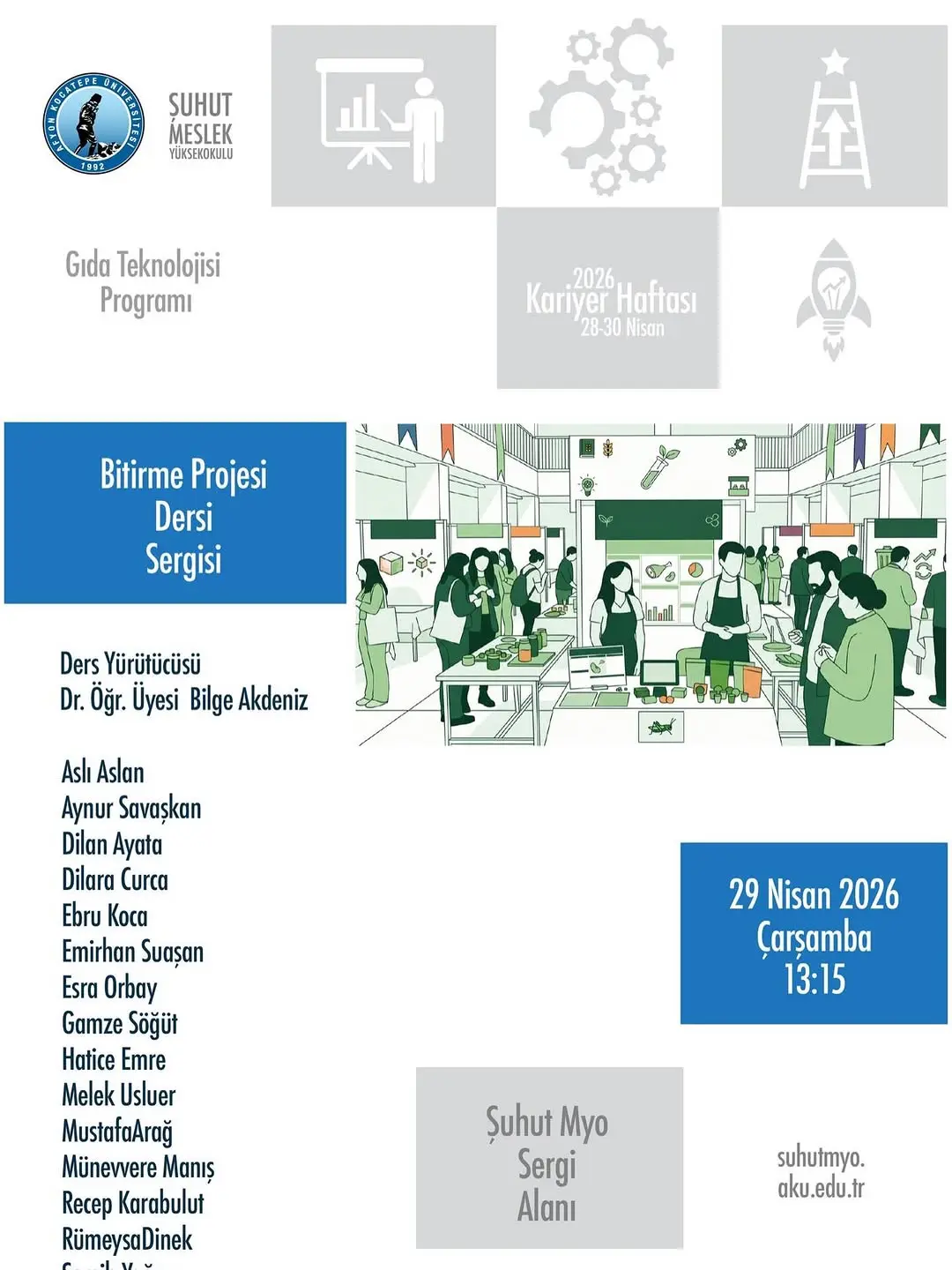 Afyon Kocatepe Üniversitesi'nde Bugün: Bitirme Projesi Dersi Sergisi