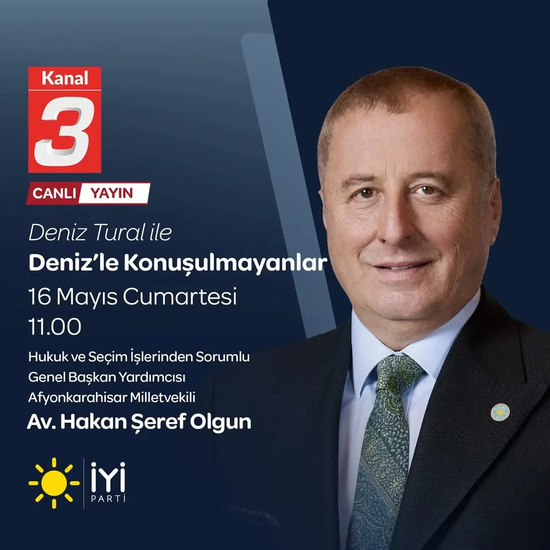 Hakan Şeref Olgun Kanal3'te Deniz TURAL ile Konuk Olacak