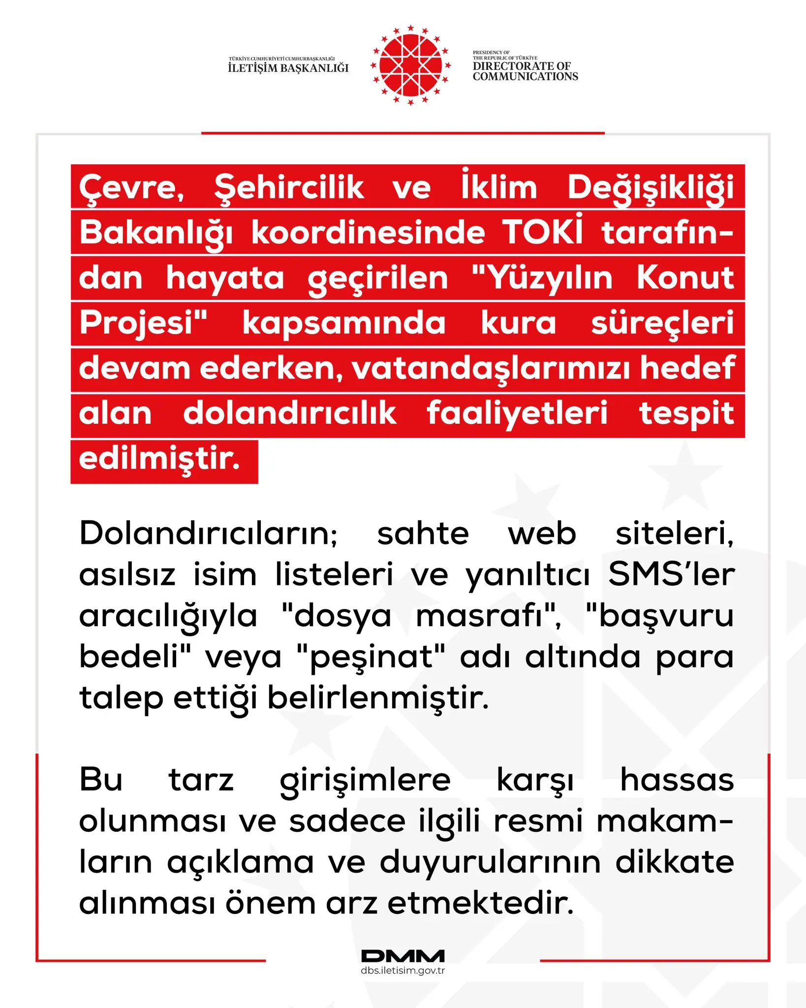 TOKİ konut projesinde dolandırıcılık uyarısı