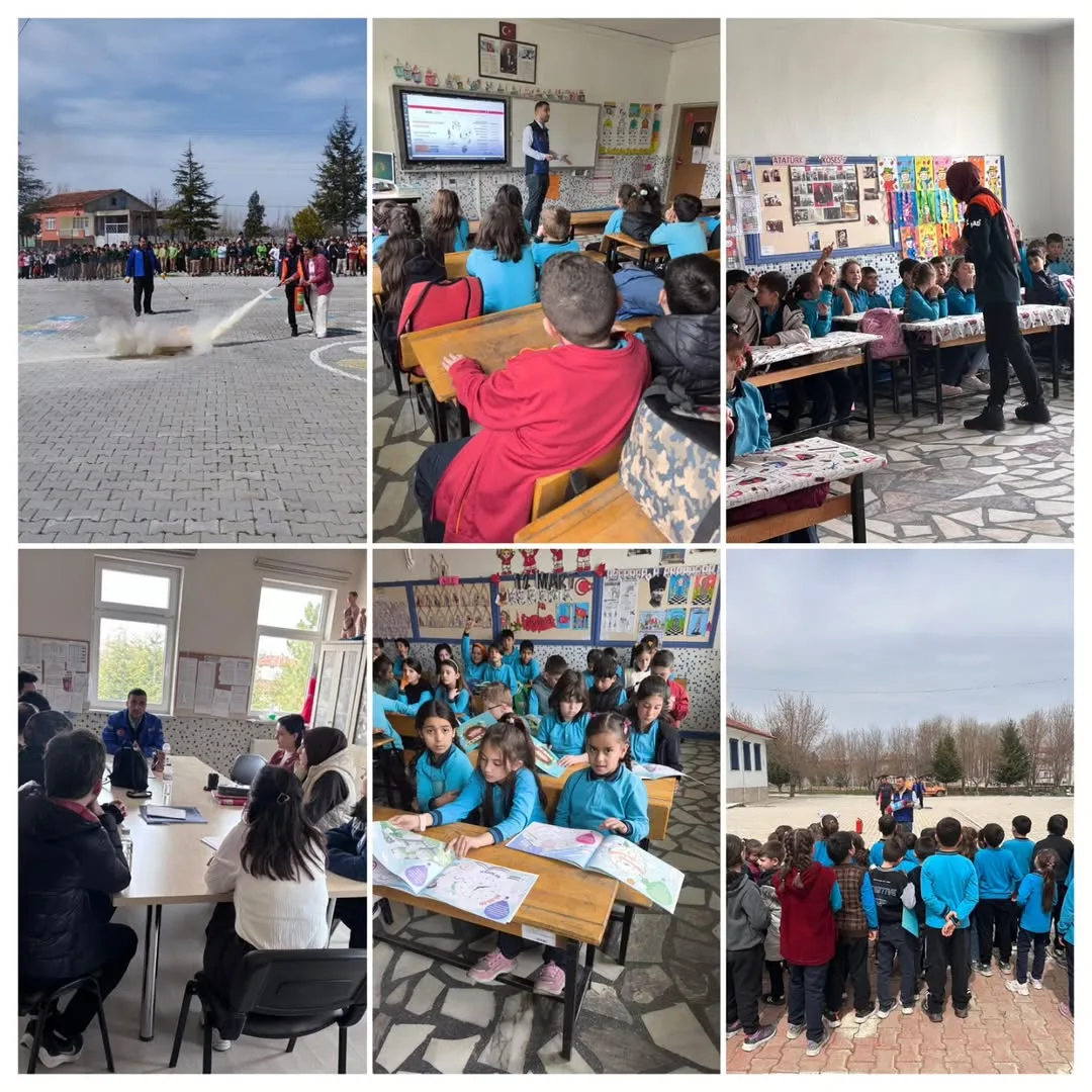 Afet Farkındalık Eğitimi Küçükhüyük İlkokulu ve Ortaokulu'nda Verildi