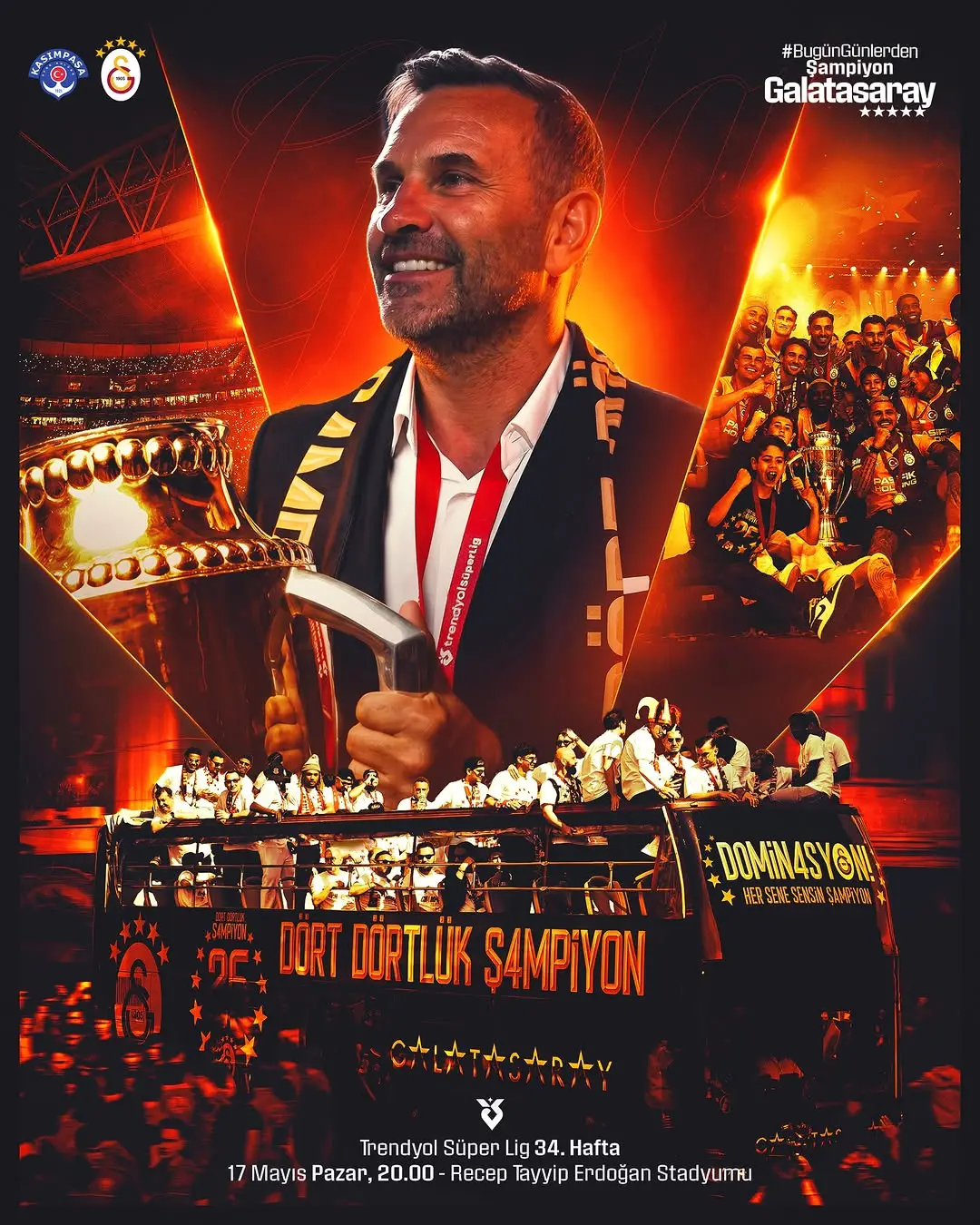 Galatasaray Süper Lig 2025-2026 Sezonunda Kasımpaşa ile Karşılaşacak