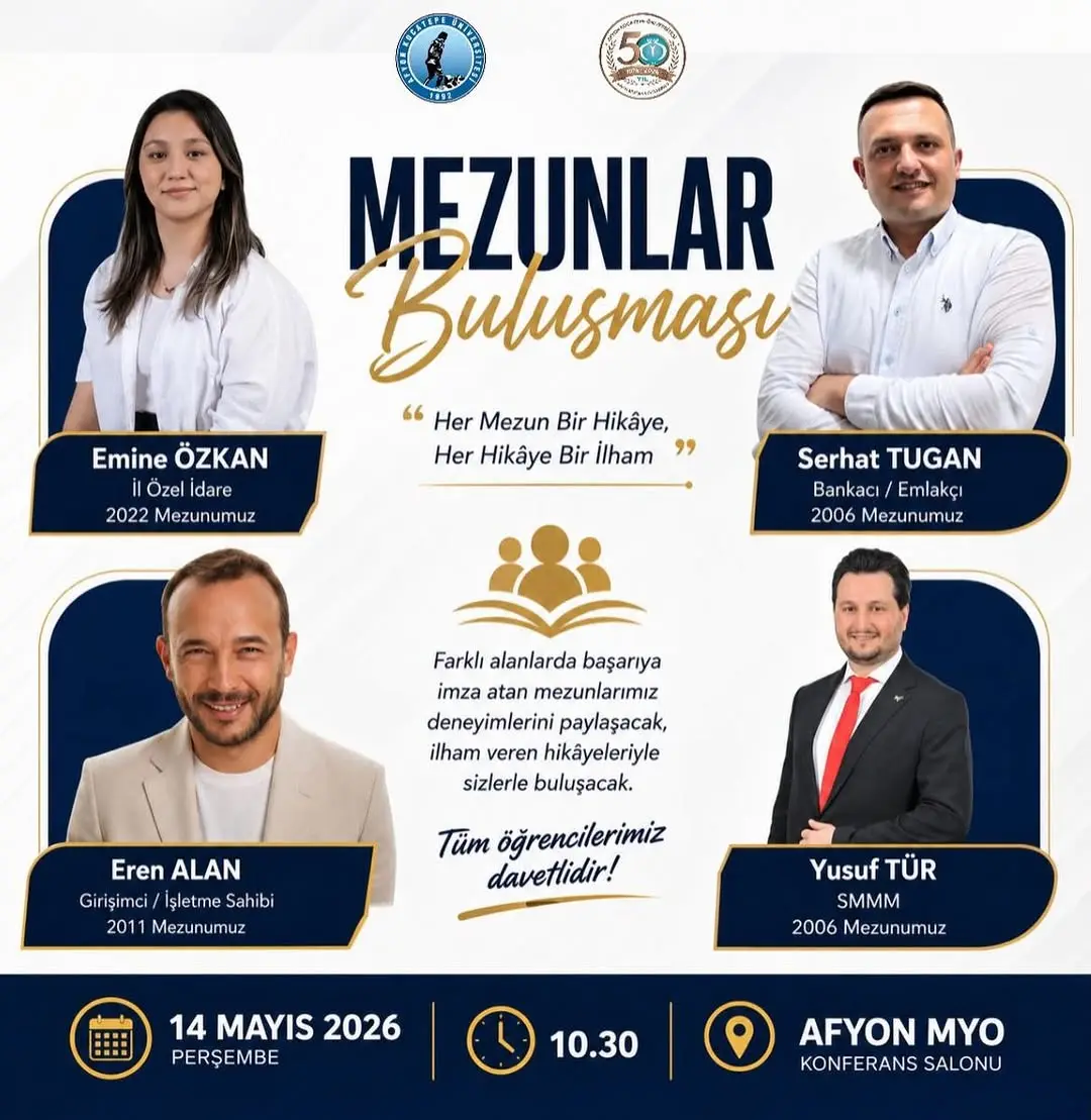 Afyon Kocatepe Üniversitesi'nden Mezunlar İçin İlham Verici Buluşma