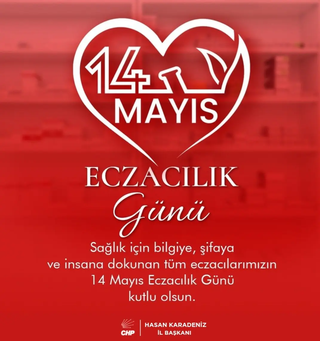 Eczacılarımıza Teşekkür: 14 Mayıs Eczacılık Günü Kutlu Olsun!