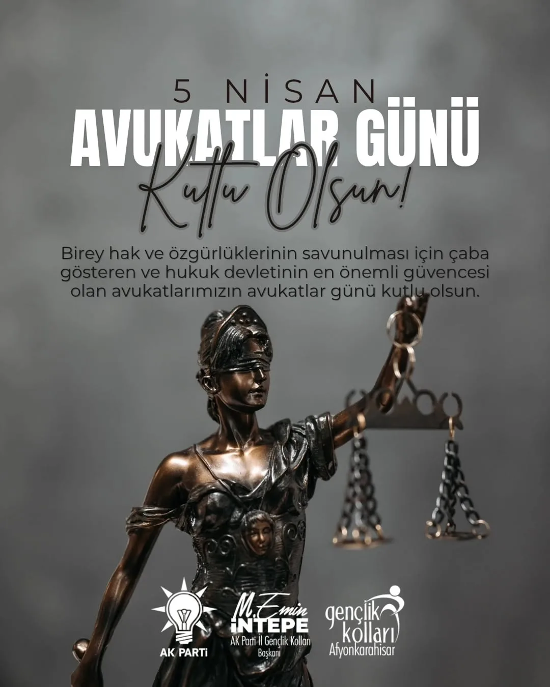 Avukatlar Günü Kutlu Olsun! Birey Hak ve Özgürlüklerinin Savunucusu Avukatlar Unutulmadı