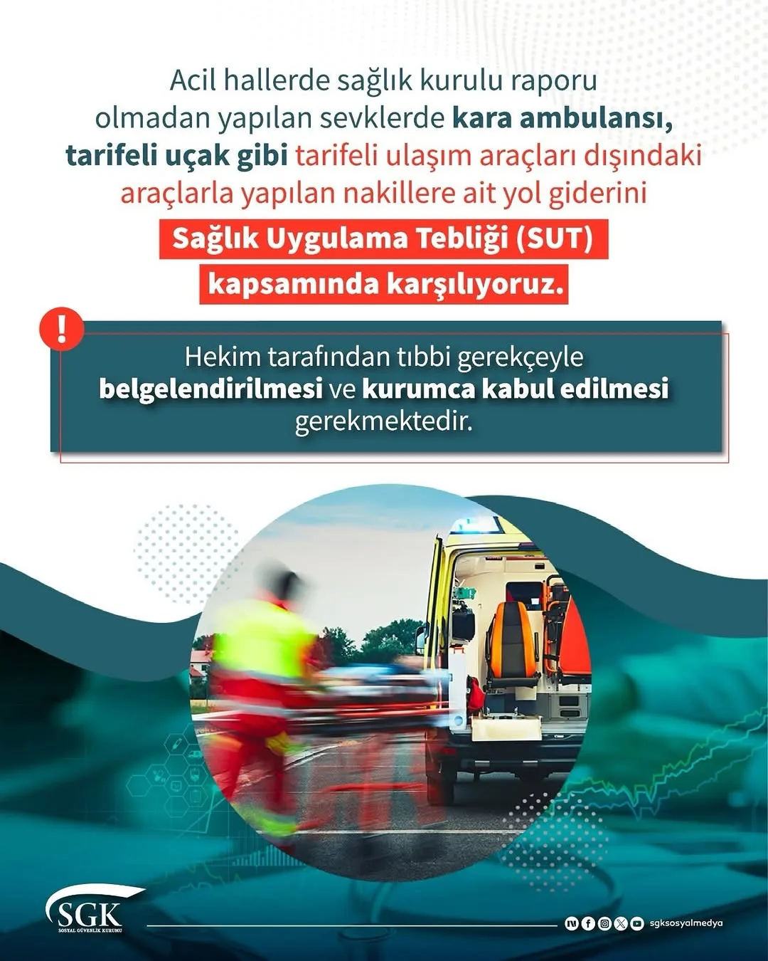 Acil Durumlarda Sağlık Kurulu Raporu Olmadan Yapılan Sevklerde Yol Giderleri Karşılanacak