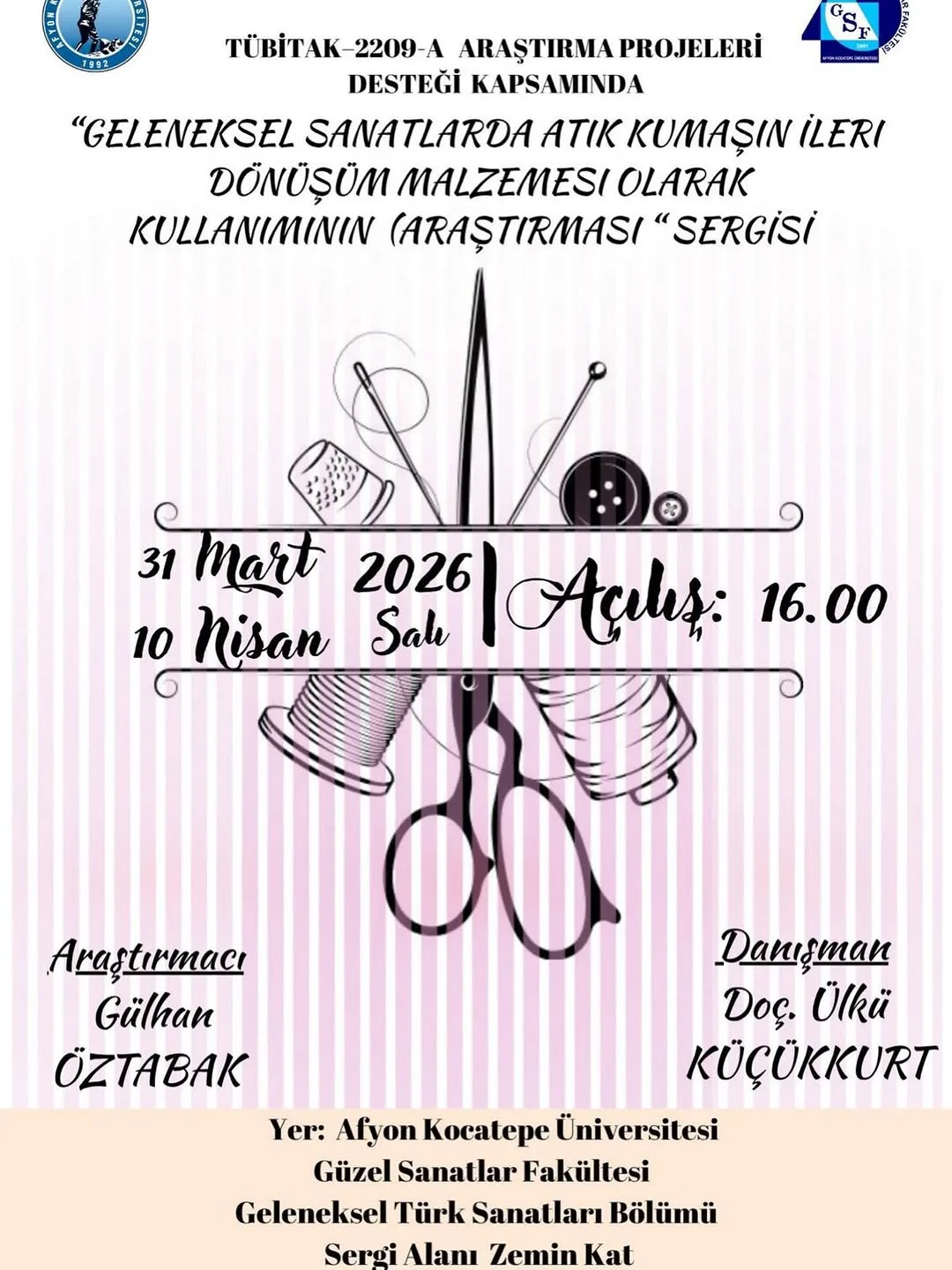 Afyon Kocatepe Üniversitesi'nden Geleneksel Sanat Sergisi