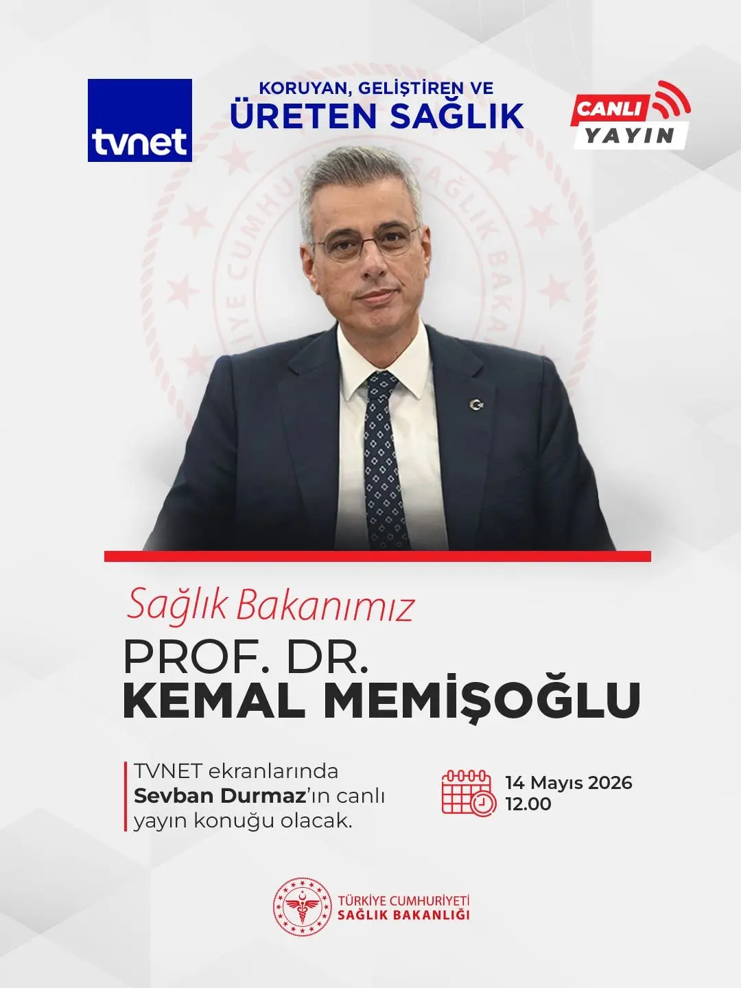 Prof. Dr. Kemal Memişoğlu, TVNET'te canlı yayında