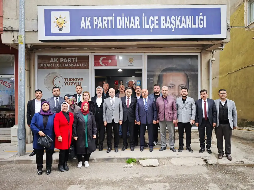 Ak Parti Afyonkarahisar Milletvekili Hasan Arslan, Dinar'da Teşkilatı Ziyaret Etti