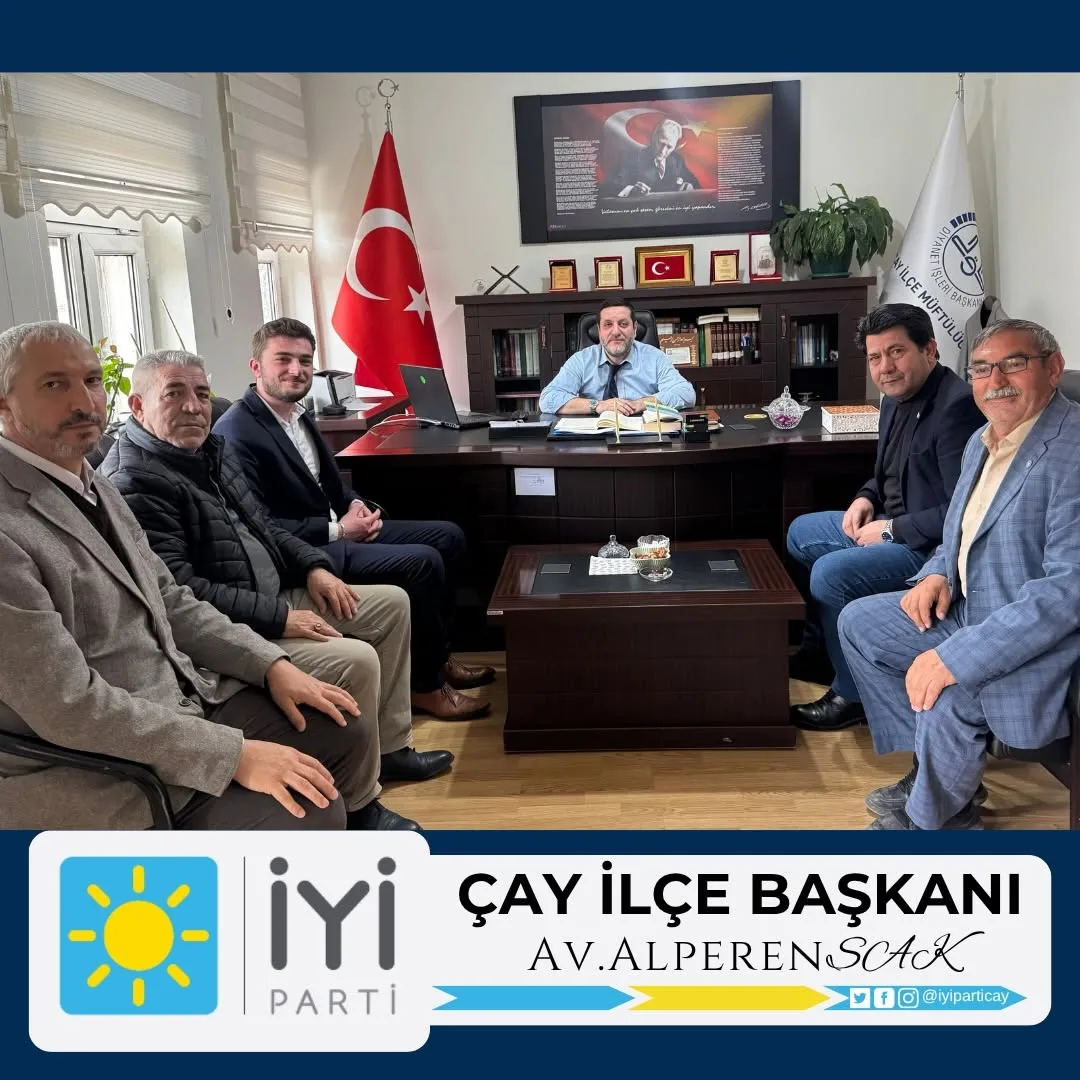 İYİ Parti İlçe Teşkilatından İlçe Müftüsüne Hayırlı Olsun Ziyareti