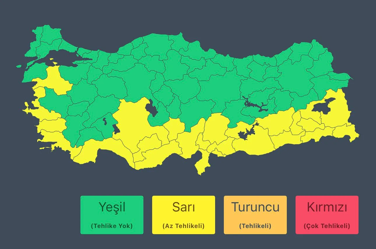Meteorolojiden Uyarı: Şiddetli Yağışlar