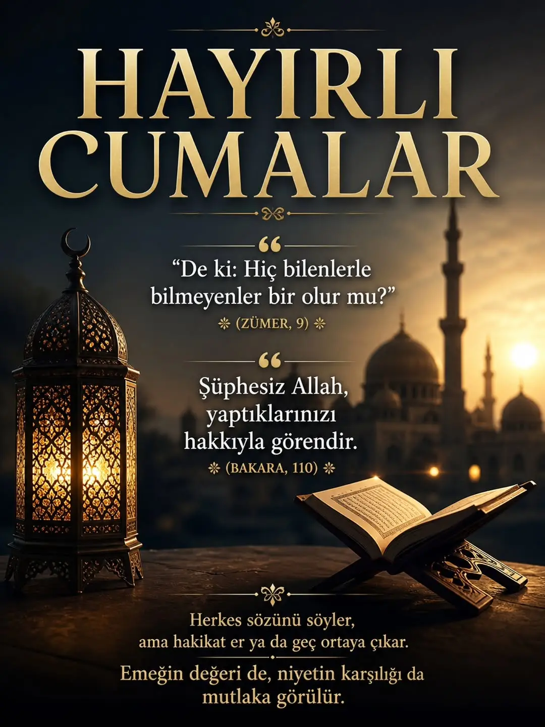 AhmetPaşa Belediye Başkanı Eyüp Yakan'dan HAYIRLI CUMALAR Paylaşımı
