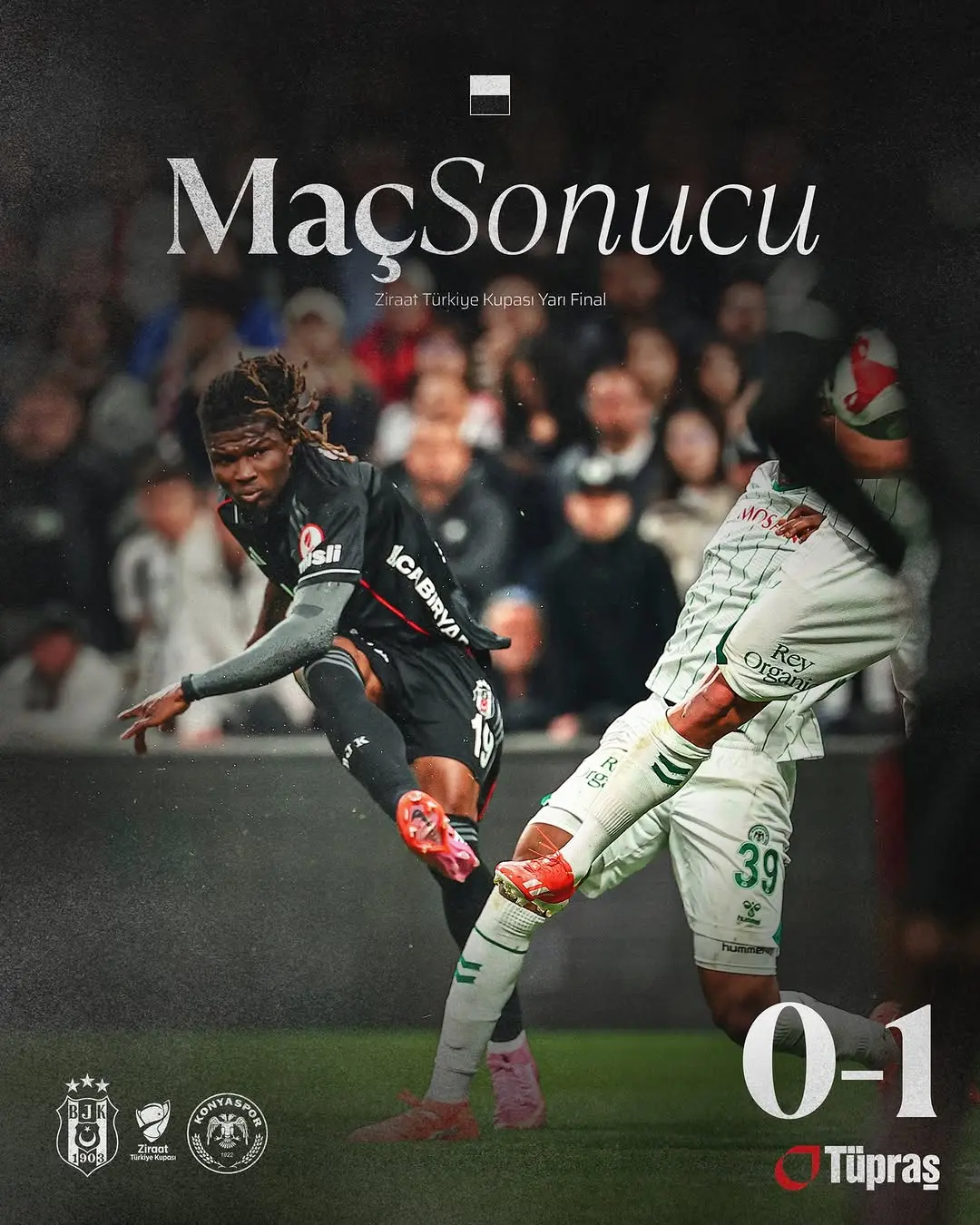 Beşiktaş 0-1 Tümosan Konyaspor Maç Sonucu