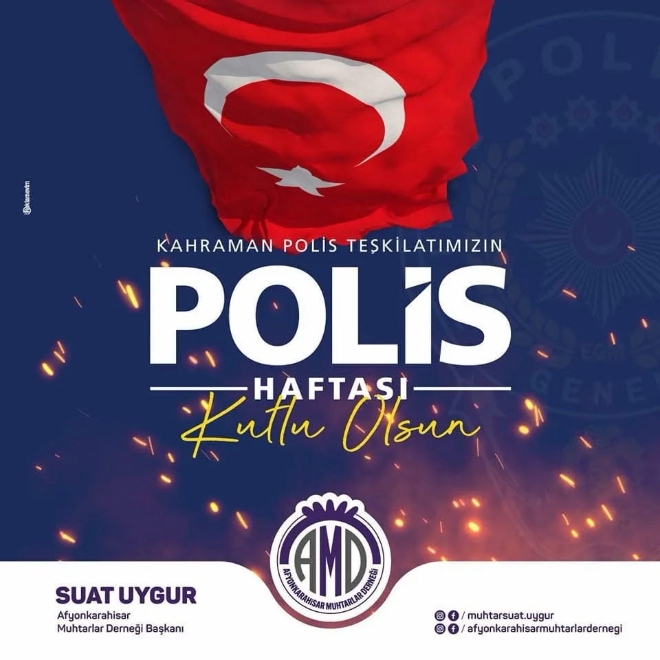 Kahraman Polislerimizin Polis Haftası Kutlu Olsun